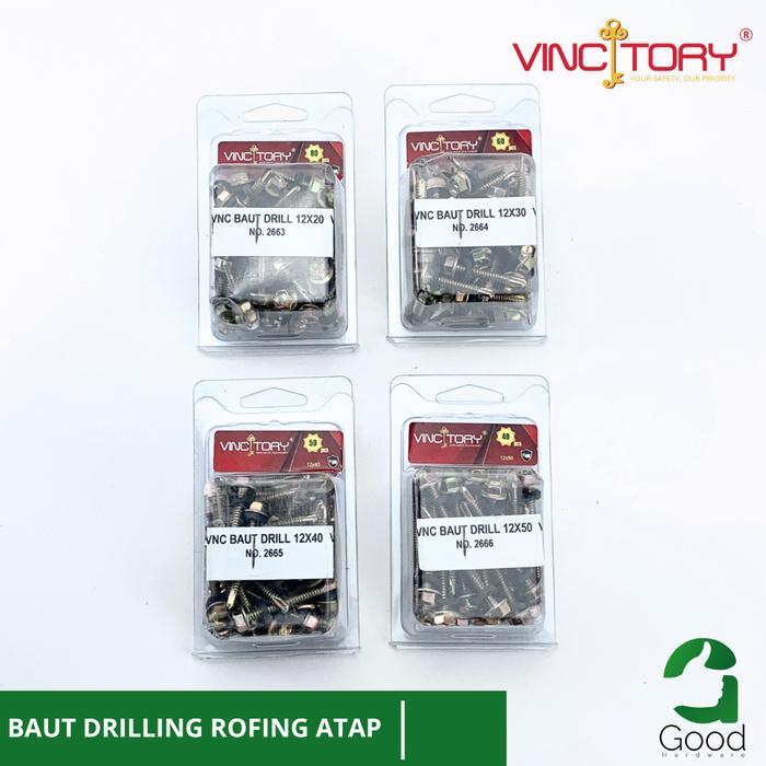 Baut Drilling Galvalum Baja Ringan Sekrup Rofing Atap