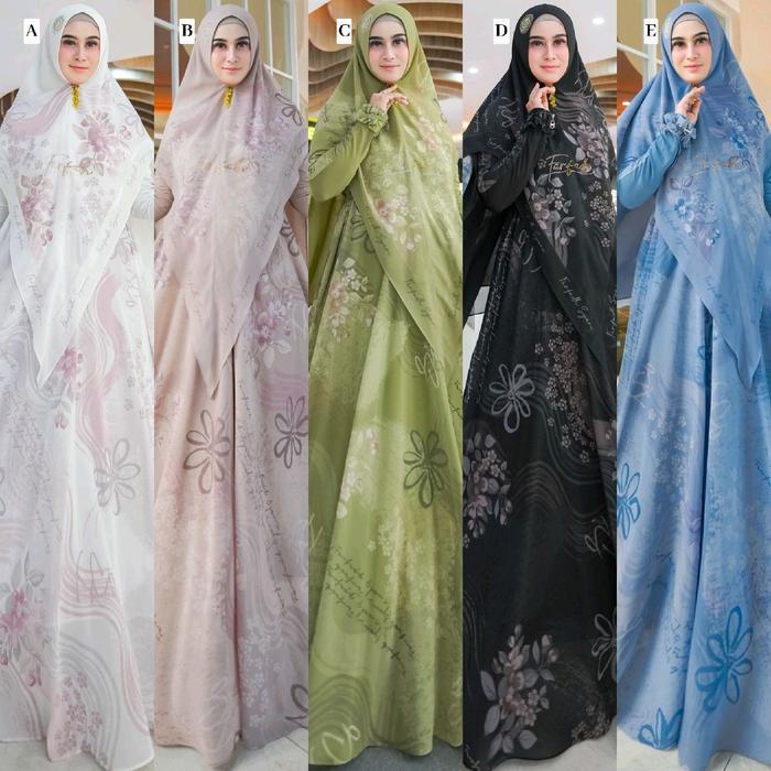 SAFWAH Syari Hitam Putih Farfadh by Rayhanco Ceruti Babydoll Busui