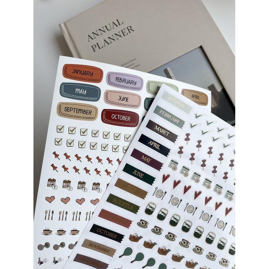 Sticker Aesthetic / Sticker Jurnal / Sticker Lucu / Stiker Lucu / Stiker Aesthetic / DAILY JOURNAL