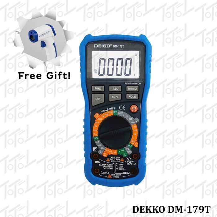 Dekko Dm-179T Digital Multimeter Plus Ncv Rms / Multitester Dekko Dm179T / Dekko Dm 179T