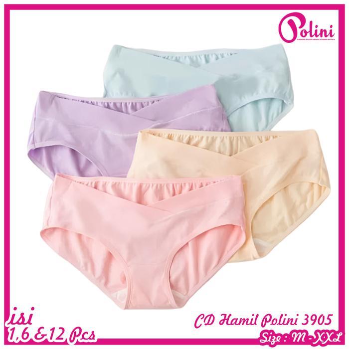 Polini - Paket Hemat 6&12Pcs Celana Dalam Wanita Hamil Cd Bumil Polini 3905