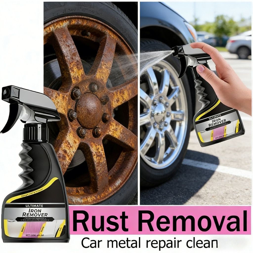 Car Quick-care Rust Remover Spray, Car Exhaust Pipe Rust Remover, Car Wheel Rim Rust Remover, Metal