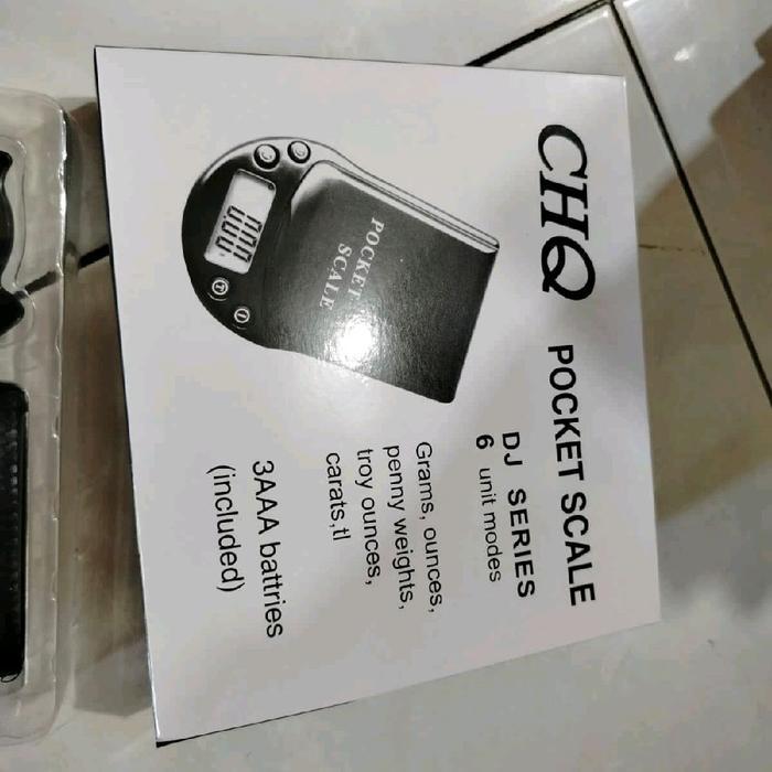 "New" Timbangan Emas Digital CHQ 200gr / Timbangan CHQ Digital Emas Kecil 200gr asli layar putih