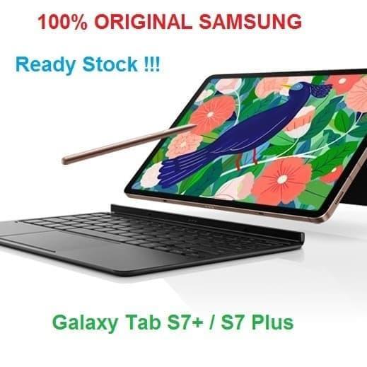 Promo 100% Original Samsung Book Cover Keyboard Tab S7+ Tab S7 Plus