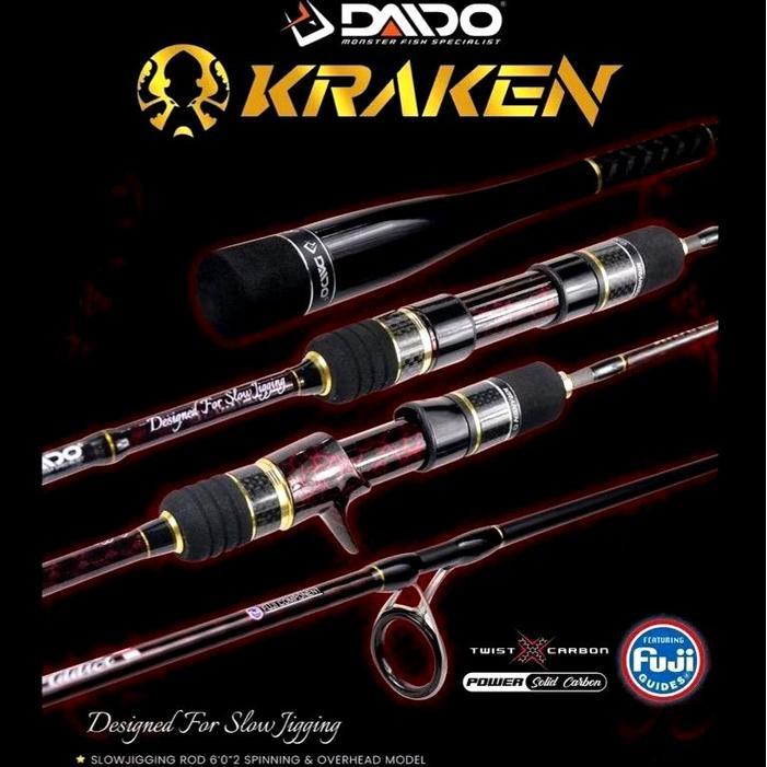 Joran jigging daido kraken spinning carbon solid full fuji
