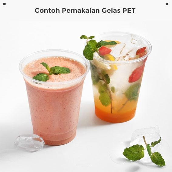 PLASTIK CUP PET GELAS PLASTIK PET 24 OZ ISI 50 GELAS