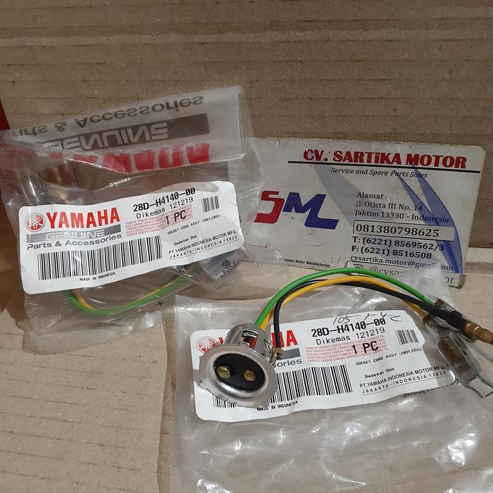 SOCKET LAMPU DEPAN MIO SMILE 2009 / SOCKET CORD ASSY 28D-H4140-00