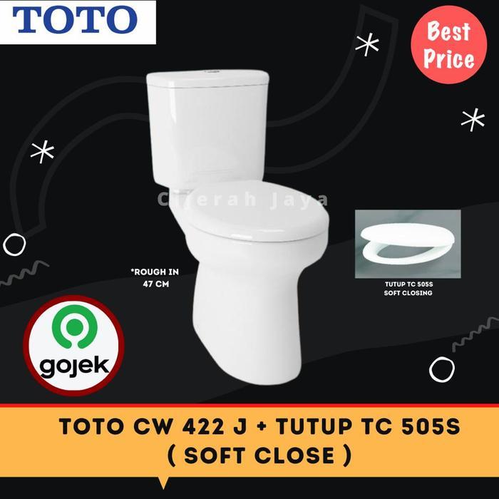 CLOSET DUDUK TOTO CW 422 J / KLOSET DUDUK TOTO CW422J DUAL FLUSH - 422+SOFT CLOSE