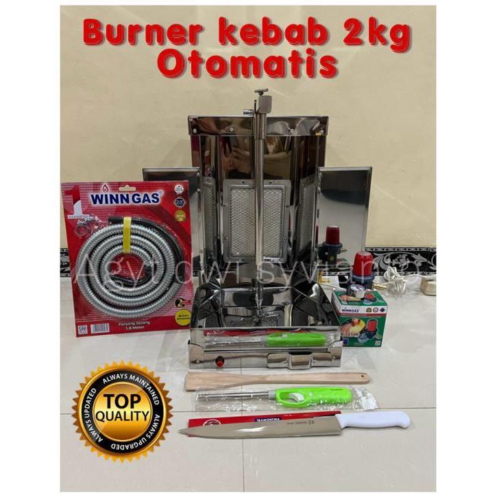 Burner Kebab Otomatis Ukuran 2kg Mesin Kebab 2 Kg Kompor Kebab Otomatis 2 Kg