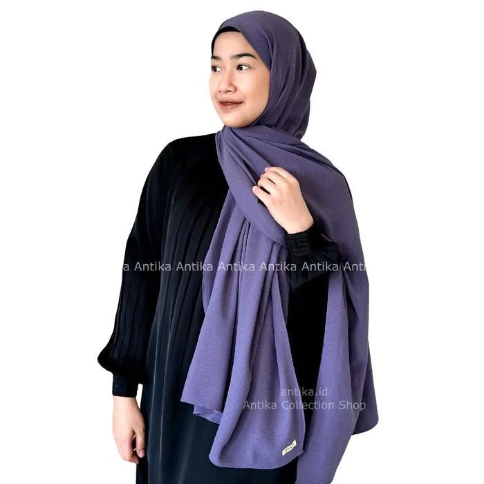 HIJAB PASHMINA CRINKLE AIRFLOW PREMIUM 200X75 CM JILBAB MUSLIM SYAL PANJANG DAN LEBAR