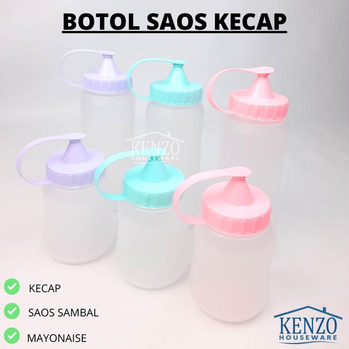 Botol kecap saos plastik refill isi ulang tempat saos kecap