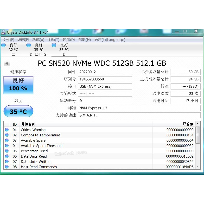 Western Digital WD SN520 M.2 2242 NVME SSD 512GB 256GB 128GB NVMe Internal solid state drive For