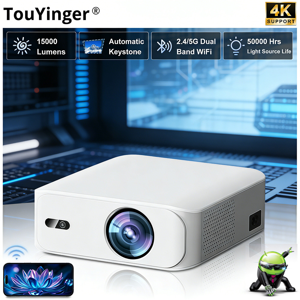 Everycom TouYinger L9A & L9W Projector 15000 Lumens Android 11.0 Full HD Support 4K Electronic Focus