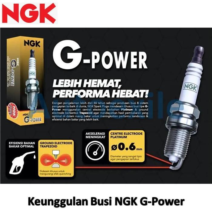 7564YTY Busi Mobil NGK G-Power Platinum LKR6AGP Spark Plugs GPower Agya Ayla Wigo Sigra Hi Max Pick