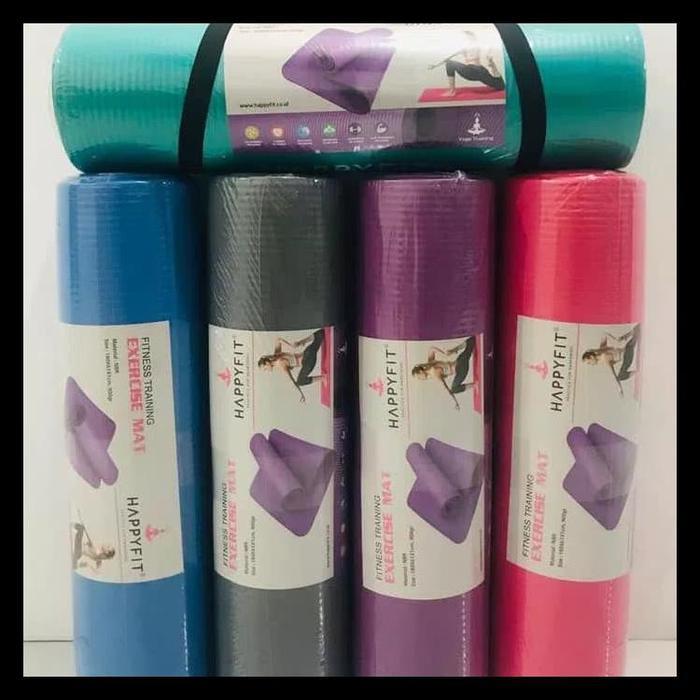 Big Sale Matras Yoga Happyfit Nbr 10Mm Yoga Mats Matras Senam Tebal 10