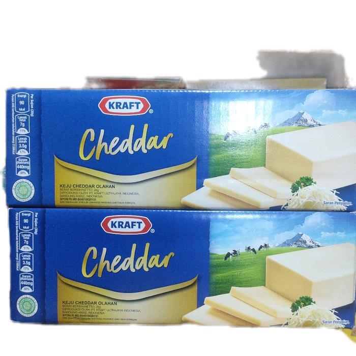 KEJU KRAFT CHEDDAR 2KG KEJU BATANG CHEESE