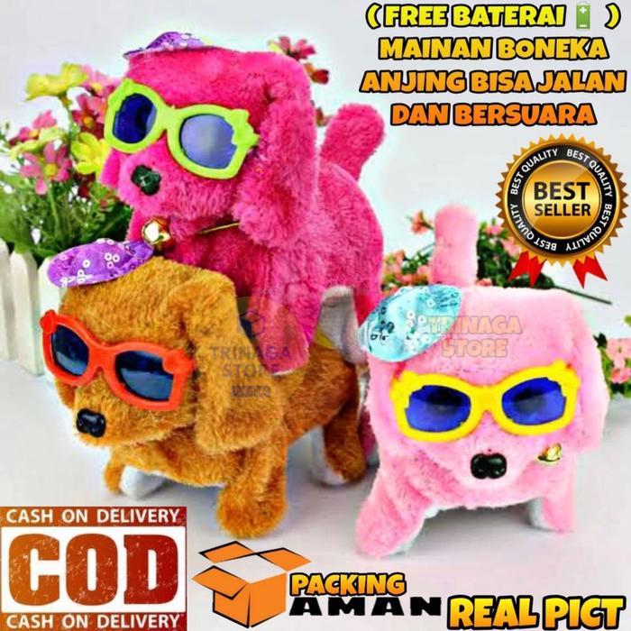 Royalcaninpetindo - Free Baterai Mainan Anak Boneka Hewan Anjing Bunyi Dan Gerak Bisa Jalan - Jalan