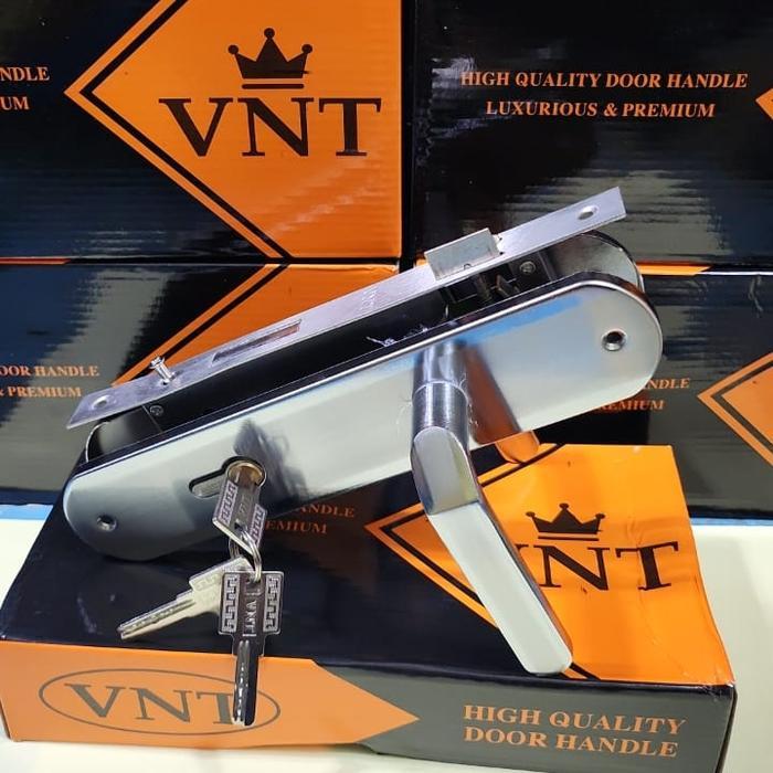 Handle Kunci Besar VNT / Kunci Pintu Rumah Komplit 1Set , Handle Pintu