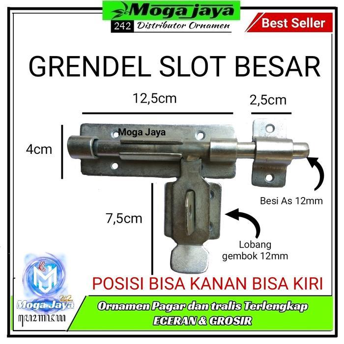 grendel slot BESAR gembok pintu kayu dan besi