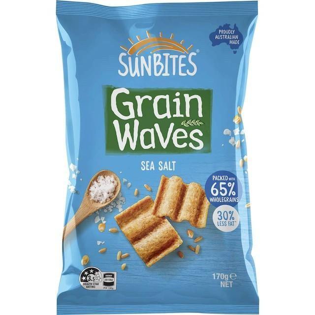 Sunbites Grain Waves Chips Sea Salt 170g Australia
