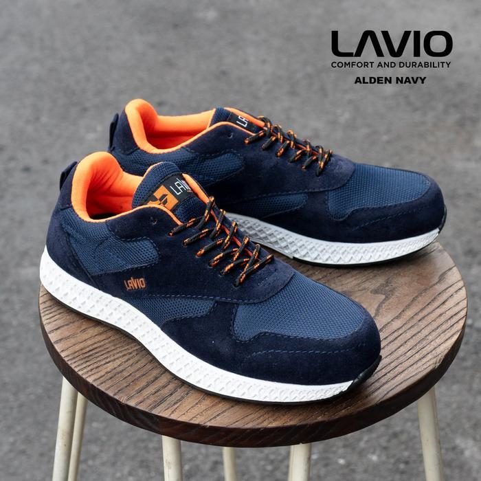 Sepatu Safety Sport Terbaru 2023 Ujung Besi Lavio Alden Kerja Lapangan Septi Proyek Pria Karet Shoes