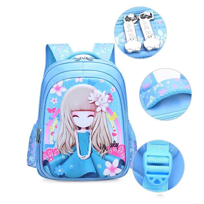 Wwh04B New Tas Anak Sekolah Bunga-Bunga Ransel Timbul Girl Impor Tkm Co