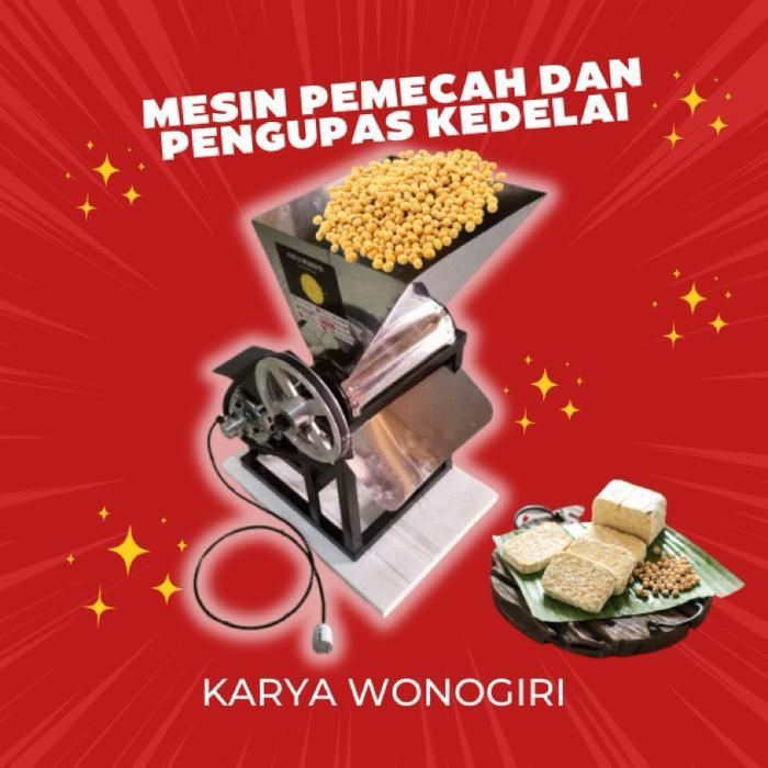 [READY] mesin pemecah dan pengupas kedelai untuk tempe