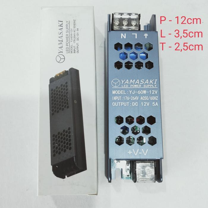 Murah power supply yamasaki 5A 12V/travo 5A 12V yamasaki