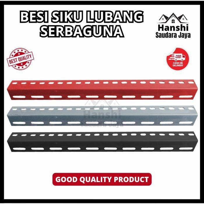 Rak Besi Siku Lubang Serbaguna 50 Cm