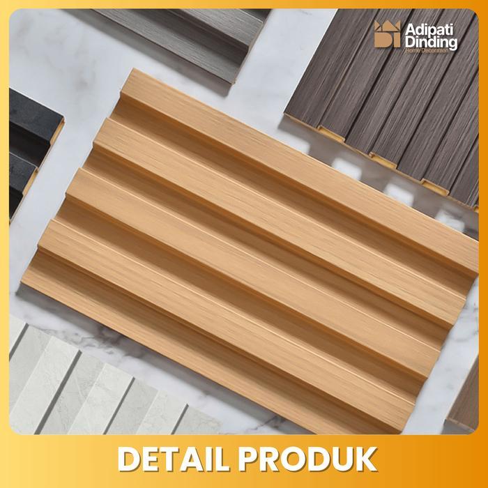 Adipati Dinding WPC Wall Panel Panjang 4 Meter WPC Woodpanel PVC Panel Dinding Premium lebih Panjang