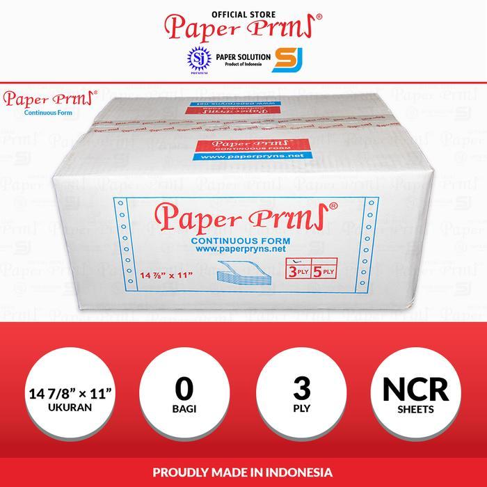 Paperpryns Kertas Continuous Form Wide 3Ply Ncr 14 7/8 X 11