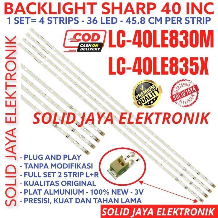 Backlight Tv Led Sharp 40 Inc Lc 40Le830 40Le835 40Le830M 40Le835X Lc40Le830M Lc40Le835X Lampu Bl