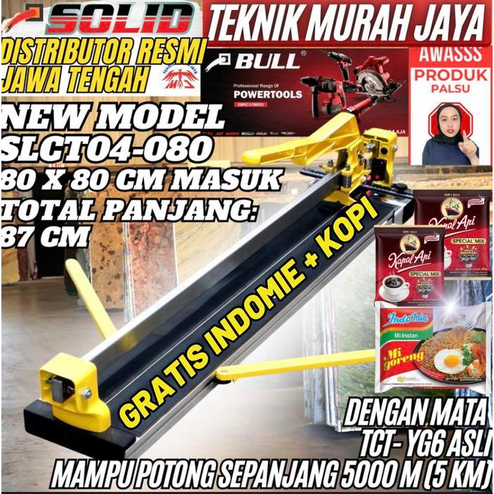 SOLID Mesin Tile Cutter Manual Pemotong Keramik 80 cm / 800 mm