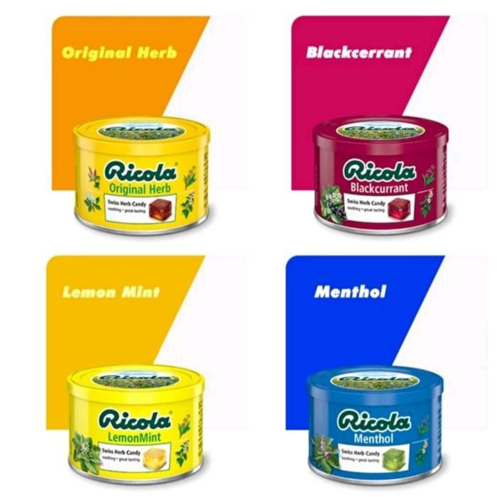 RICOLA MENTHOL CANDY KALENG 100GR PERMEN