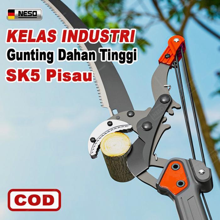 Neso German Gunting Dahan Tali 350MM (COD) Gunting Dahan Tinggi Gunting Cabang Tinggi Gergaji