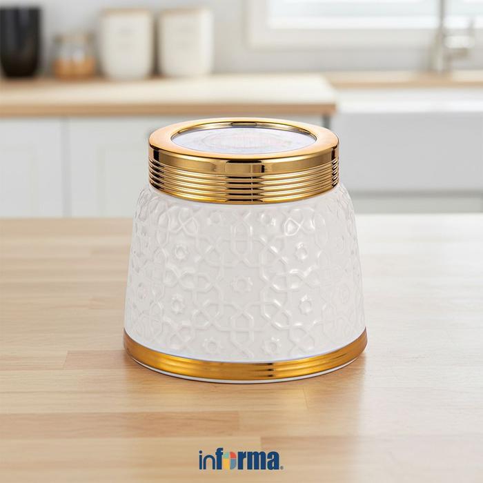 Informa Appetite Yere Stoples 1 ltr - Putih Toples Jar Food Container Setoples Wadah Penyimpanan