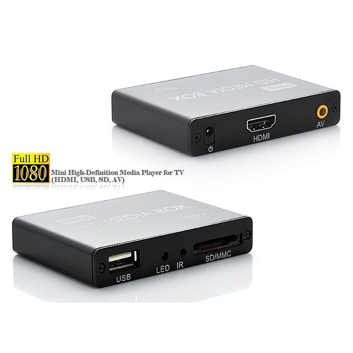 REDAMIGO Car Full HD 1080P Mini Media Player For Car Center HDD U Disk MultiMedia Player Media Box