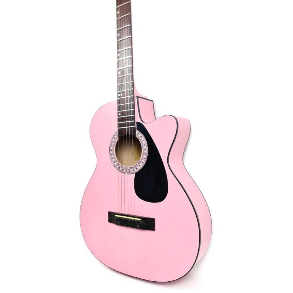 Gitar Akustik Pink Murah Bonus Pick Jakarta