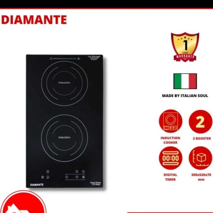 DIAMANTE Induction Hob 2 Tungku 30cm Low watt VEGA 32 kompor Induksi