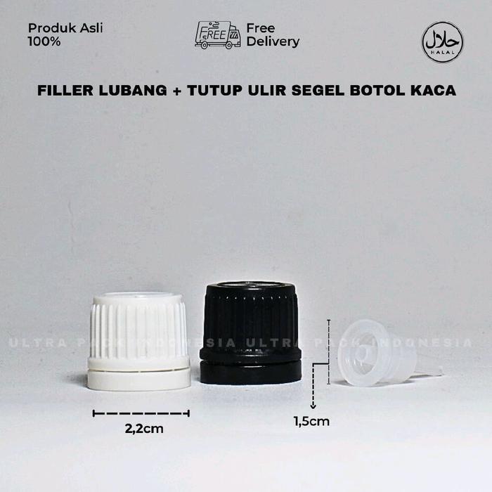 TUTUP ULIR SEGEL + FILLER LUBANG UNTUK BOTOL KACA