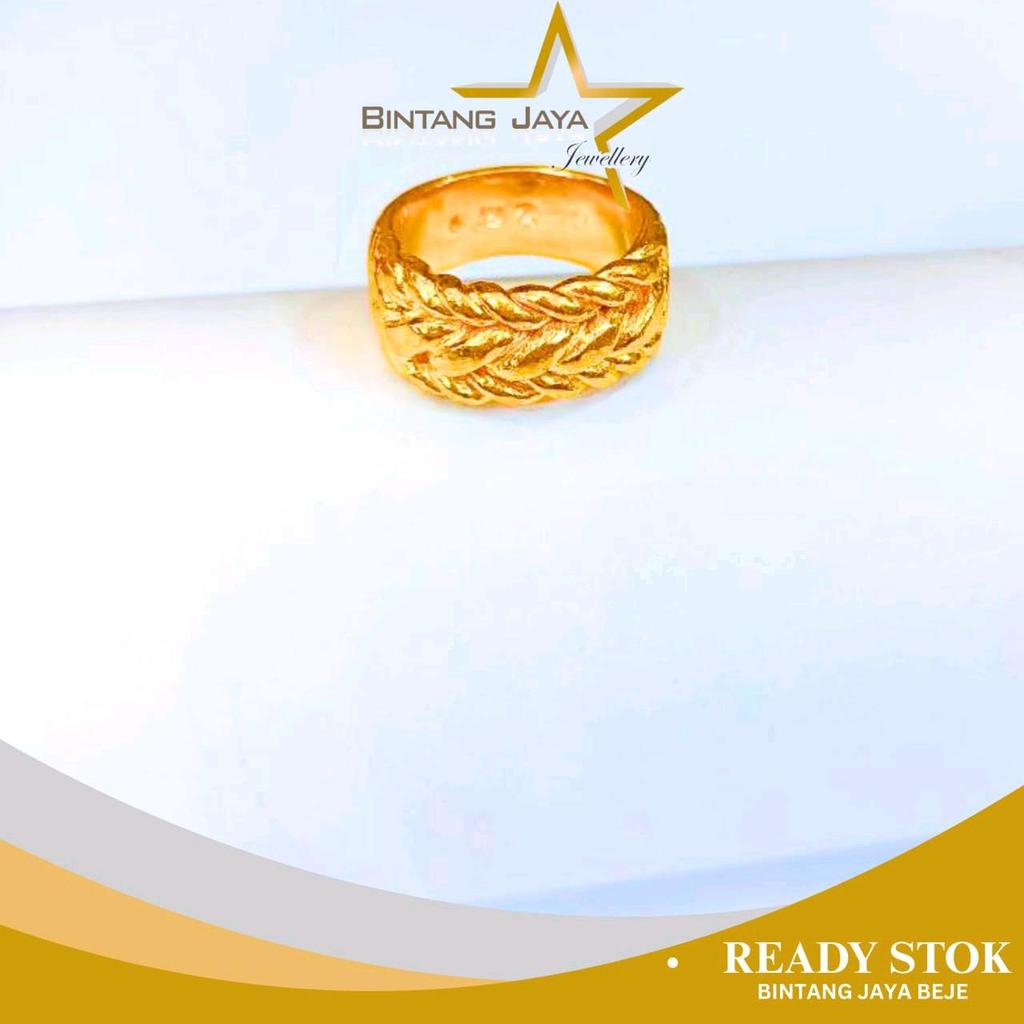 Cincin Emas LM Balige - Kadar LM99 - Berat 20,01gr - Size 15 (TMG)
