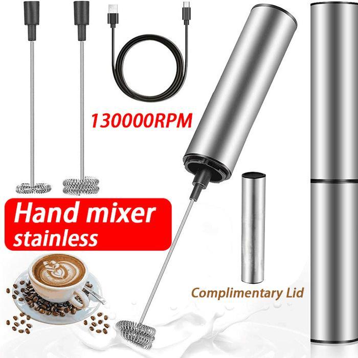 Philips - Hand Mixer Mini Usb Rechargeable Stainless Alat Pembuat Foam Susu, Mixer Kopi Milk Frother