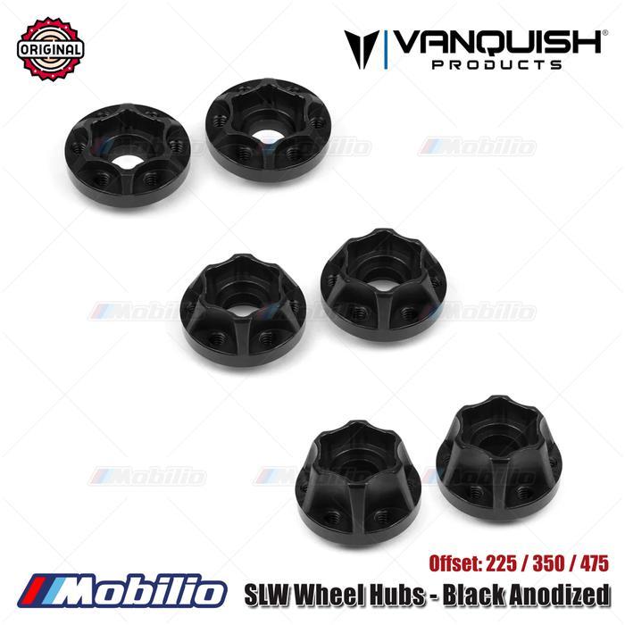 VANQUISH PRODUCTS SLW WHEEL HUBS - BLACK ANODIZED VPS07111 VPS07112 VPS07113