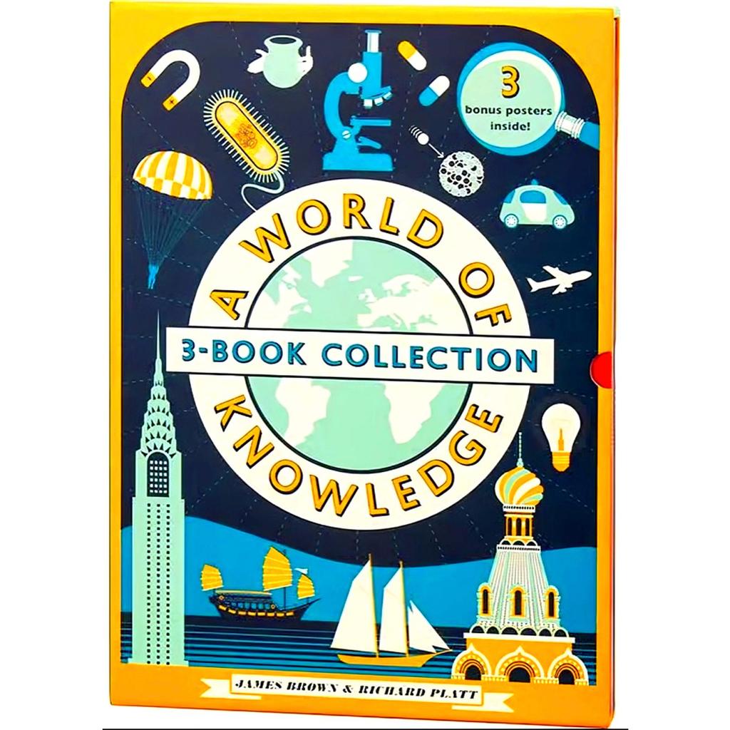 BIG BAD WOLF WORLD OF KNOWLEDGE 3 BOOK SET - INFORMATION, CITIES, DISCOVERY