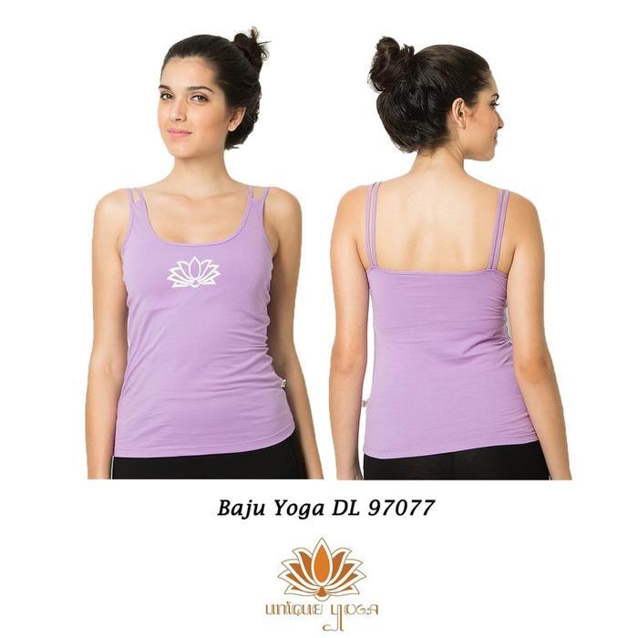 Baju Yoga Warna Ungu/ Kaos Yoga / Baju Senam Yoga Aerobic Dl 97077