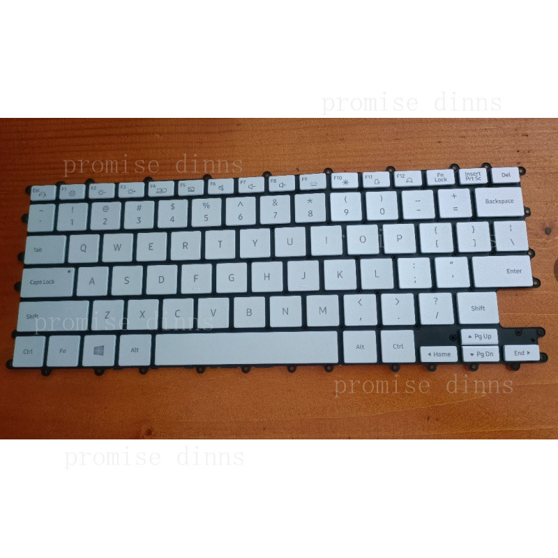 M Laptop US English Keyboard For Samsung NP930XCJ 930XCJ With Backlit Silver