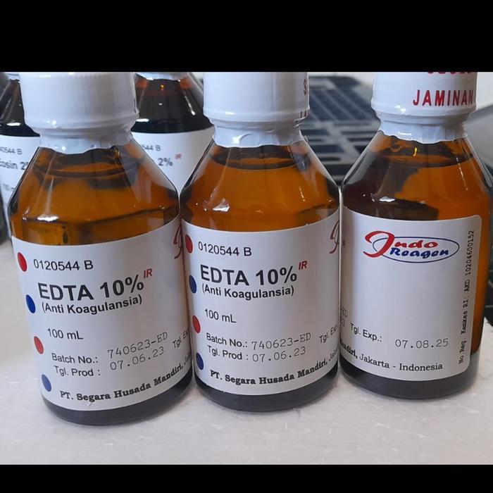 JTTOP" EDTA 10% INDO REAGENT LARUTAN EDTA 10% 100ML / REAGEN EDTA 10% - NON BUBBLE