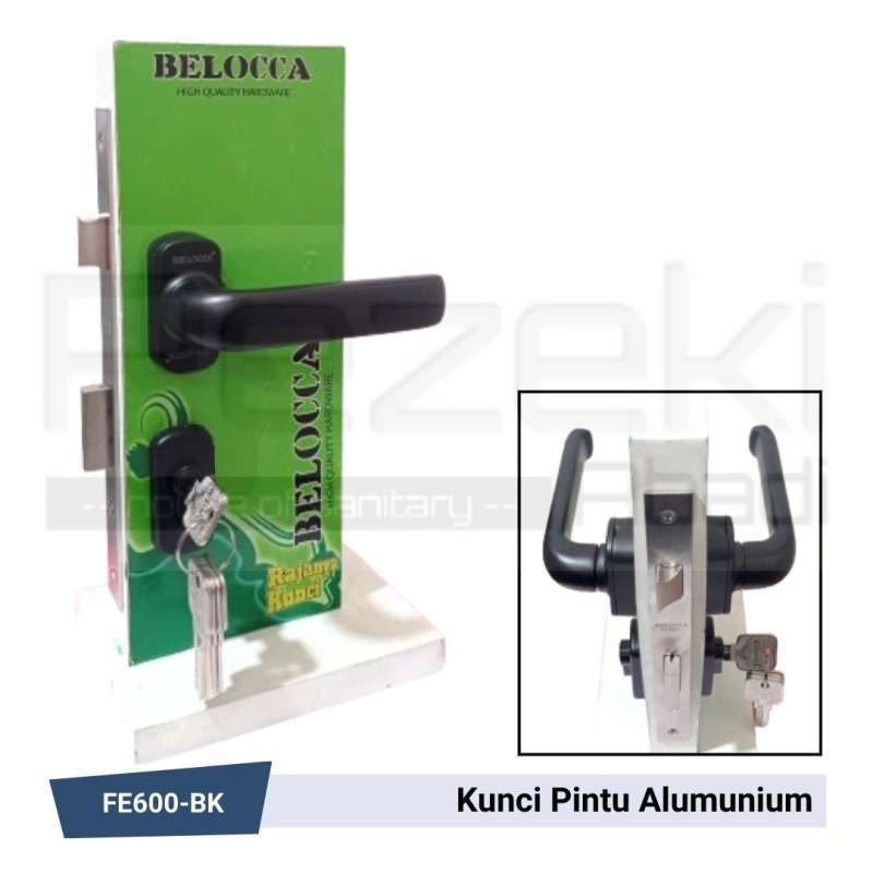 Kunci Pintu Aluminium Belocca - Handle Rossete Kunci PintuBesiTeralis
