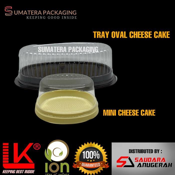 Mika Tray Cheese Cake Oval isi 30pcs Bolu box Kue Oval Besar Tart Medan