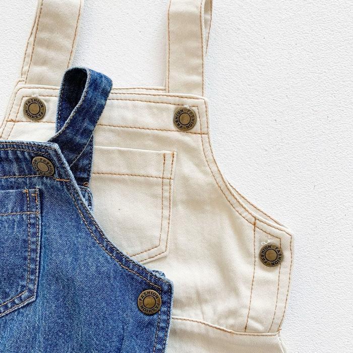 LITTLE KIBBY - LEVY DENIM JUMPER SUSPENDER DENIM BAYI BAJU KODOK JEANS BAYI JUMPER JEANS BAYI JUMPER